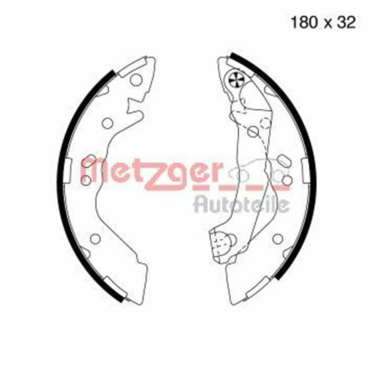 Metzger Bremsbacken hinten Hyundai Atos von METZGER