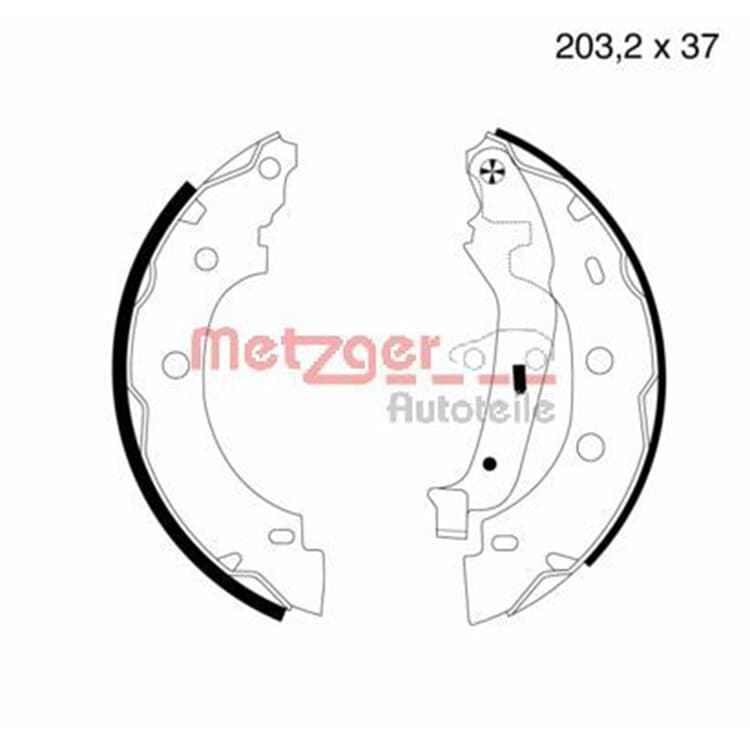 Metzger Bremsbacken hinten Renault Kangoo Metzger Bremsbacken hinten Renault Kangoo von METZGER