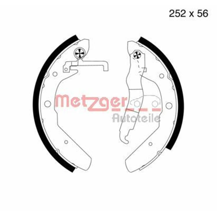 Metzger Bremsbacken hinten VW Transporter Metzger Bremsbacken hinten VW Transporter von METZGER