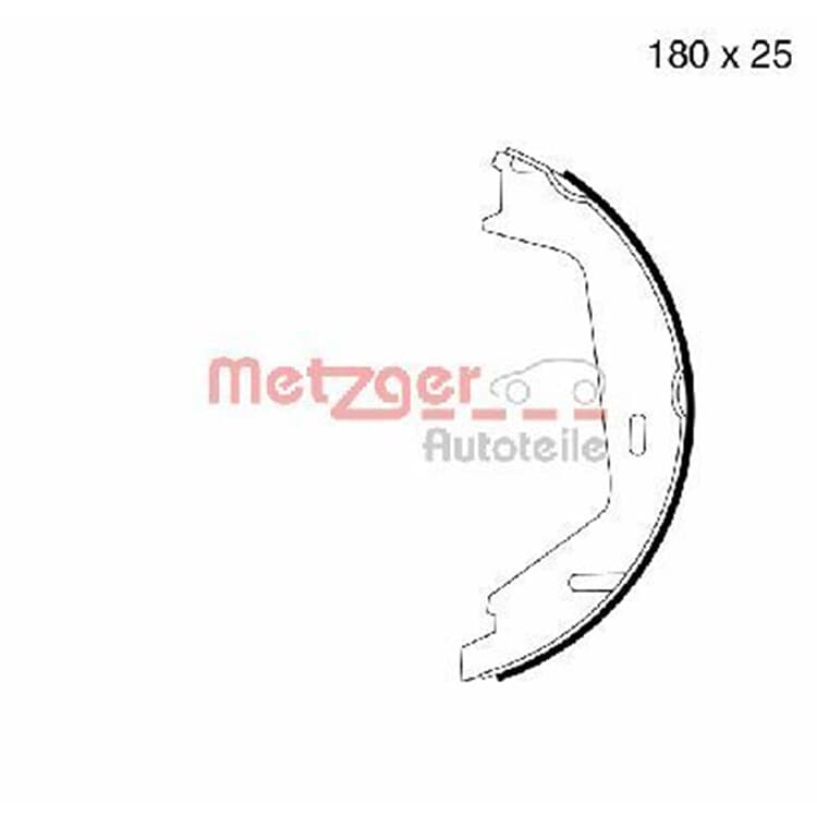 Metzger Bremsbacken hinten Volvo S60 S80 V70 Xc70 von METZGER