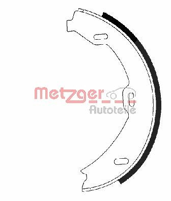 Metzger Bremsbackensatz, Feststellbremse [Hersteller-Nr. MG978] für Mercedes-Benz von METZGER