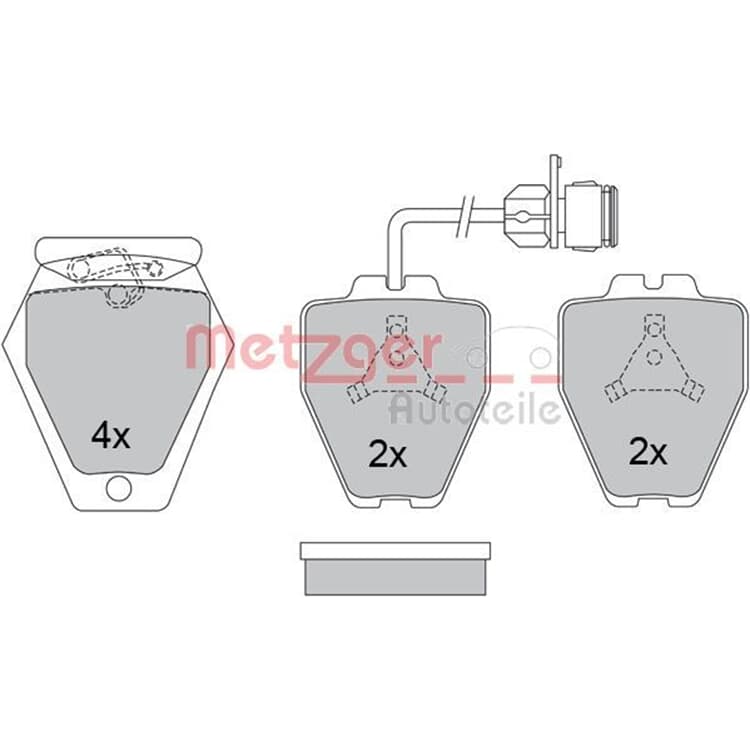 Metzger Bremsbel?ge vorne Audi 100 A6 A8 Metzger Bremsbel?ge vorne Audi 100 A6 A8 von METZGER