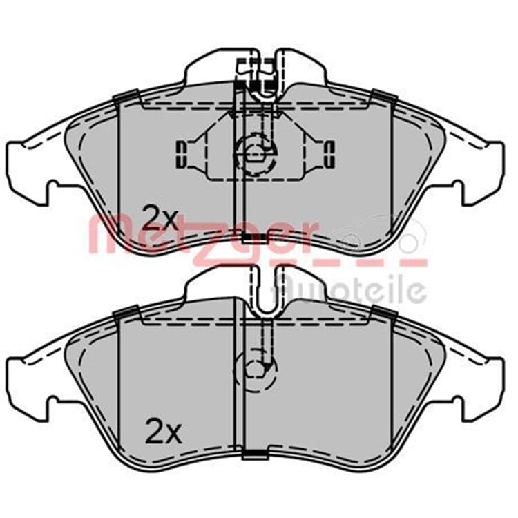Metzger Bremsbel?ge vorne Mercedes Sprinter V-Klasse Vito VW Lt Metzger Bremsbel?ge vorne Mercedes Sprinter V-Klasse Vito VW Lt von METZGER