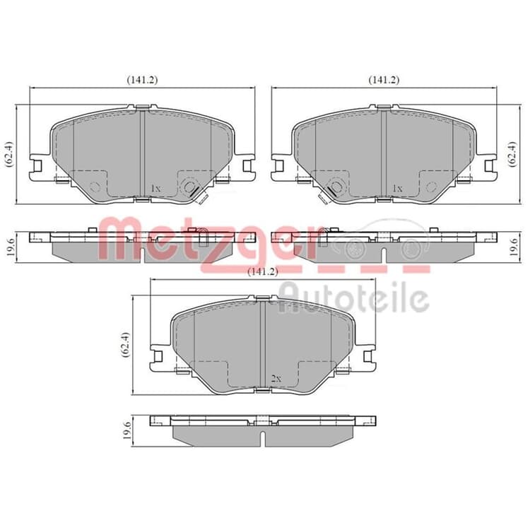 Metzger Bremsbel?ge vorne Opel Insignia B Metzger Bremsbel?ge vorne Opel Insignia B von METZGER