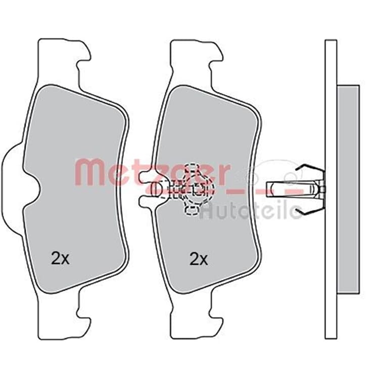 Metzger Bremsbel?ge hinten Mercedes Cls E-Klasse S-Klasse Sl Metzger Bremsbel?ge hinten Mercedes Cls E-Klasse S-Klasse Sl von METZGER