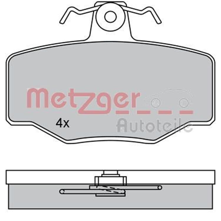 Metzger Bremsbel?ge hinten Nissan Almera Primera Metzger Bremsbel?ge hinten Nissan Almera Primera von METZGER