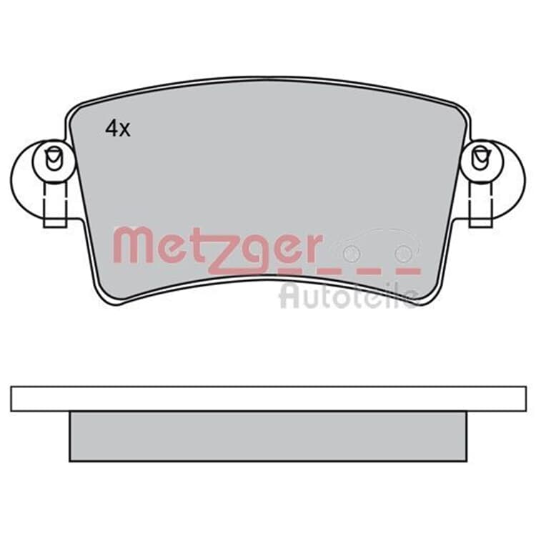Metzger Bremsbel?ge hinten Nissan Interstar Opel Movano Renault Master Metzger Bremsbel?ge hinten Nissan Interstar Opel Movano Renault Master von METZGER