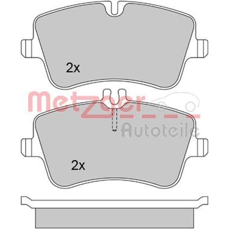 Metzger Bremsbel?ge vorne Mercedes C-Klasse Clc-Klasse Clk Slk Metzger Bremsbel?ge vorne Mercedes C-Klasse Clc-Klasse Clk Slk von METZGER