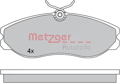Metzger Bremsbelagsatz, Scheibenbremse [Hersteller-Nr. 1170451] für Ford, Nissan von METZGER