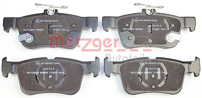 Metzger Bremsbeläge hinten (Satz) [Hersteller-Nr. 1170827] für Ford, Ford Usa von METZGER