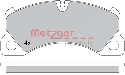 Metzger Bremsbelagsatz, Scheibenbremse [Hersteller-Nr. 1170445] für Porsche, VW von METZGER