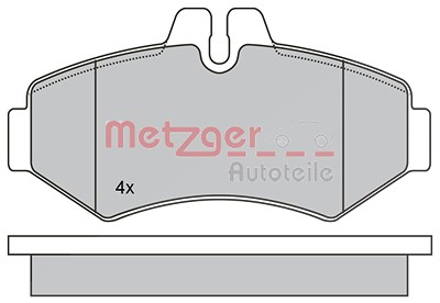 Metzger Bremsbelagsatz, Scheibenbremse [Hersteller-Nr. 1170274] für Mercedes-Benz, Puch, VW von METZGER