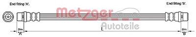Metzger Bremsschlauch [Hersteller-Nr. 4110254] für Audi von METZGER