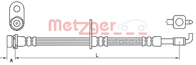 Metzger Bremsschlauch [Hersteller-Nr. 4111332] für Ford von METZGER