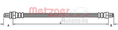 Metzger Bremsschlauch [Hersteller-Nr. 4110134] für Ford von METZGER