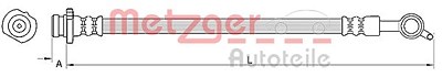 Metzger Bremsschlauch [Hersteller-Nr. 4110850] für Nissan von METZGER