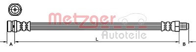 Metzger Bremsschlauch [Hersteller-Nr. 4111214] für Ford von METZGER