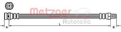 Metzger Bremsschlauch [Hersteller-Nr. 4111214] für Ford von METZGER