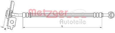 Metzger Bremsschlauch [Hersteller-Nr. 4111055] für Hyundai von METZGER