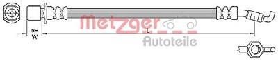 Metzger Bremsschlauch [Hersteller-Nr. 4110286] für Toyota von METZGER