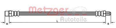 Metzger Bremsschlauch [Hersteller-Nr. 4110791] für Volvo von METZGER