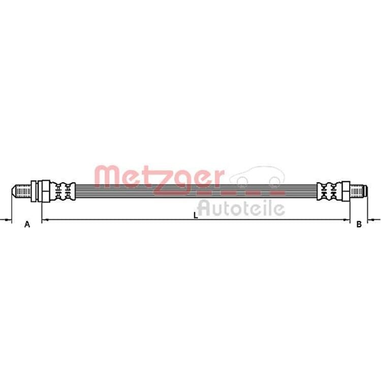 Metzger Bremsschlauch hinten Ford Ka von METZGER