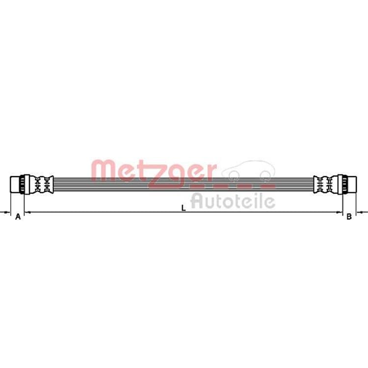 Metzger Bremsschlauch hinten Renault Grand Megane Sc?nic Metzger Bremsschlauch hinten Renault Grand Megane Sc?nic von METZGER