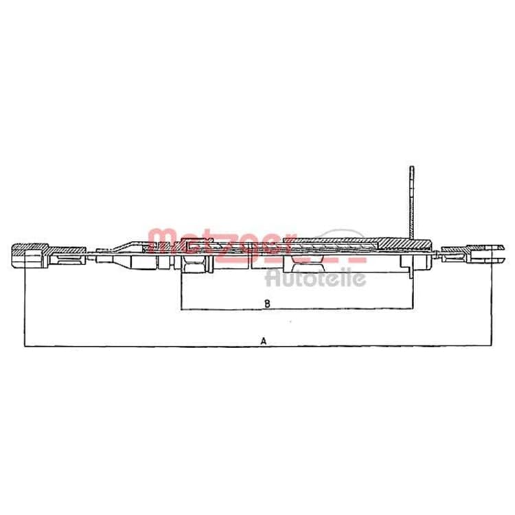 Metzger Bremsseil hinten Mercedes W124 von METZGER