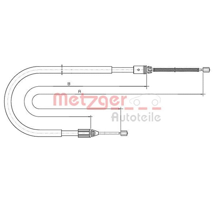 Metzger Bremsseil hinten Renault Megane I von METZGER