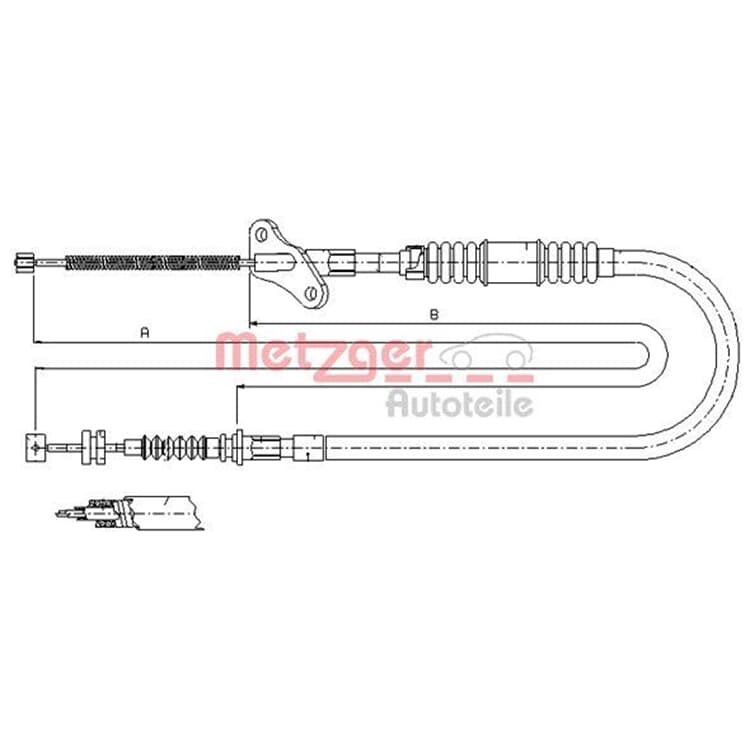 Metzger Bremsseil hinten links Opel Frontera A von METZGER