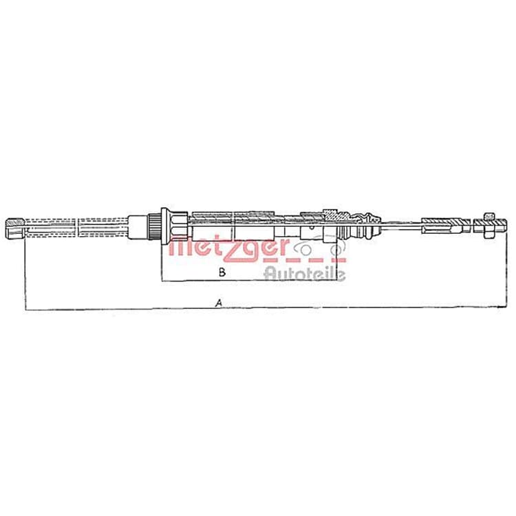 Metzger Bremsseil hinten links Peugeot 405 Break von METZGER