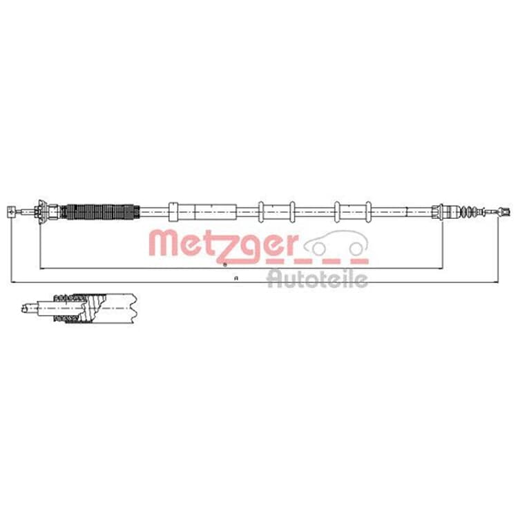 Metzger Bremsseil hinten rechts Fiat Grande Punto 199 Metzger Bremsseil hinten rechts Fiat Grande Punto 199 von METZGER