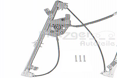 Metzger Fensterheber [Hersteller-Nr. 2160554] für Opel, Vauxhall von METZGER
