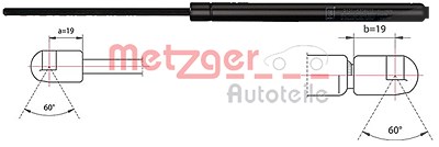 Metzger Gasfeder, Koffer-/Laderaum [Hersteller-Nr. 2110484] für Ford von METZGER