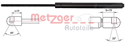 Metzger Gasfeder, Koffer-/Laderaum [Hersteller-Nr. 2110516] für Opel von METZGER