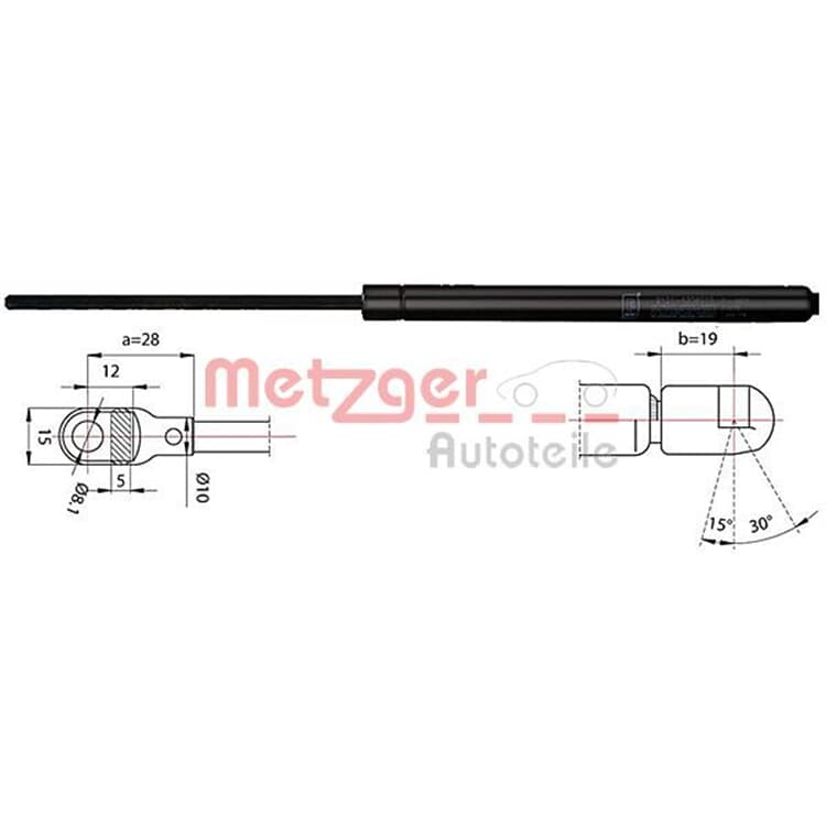 Metzger Gasfeder f?r Kofferraum VW Transporter T3 Metzger Gasfeder f?r Kofferraum VW Transporter T3 von METZGER