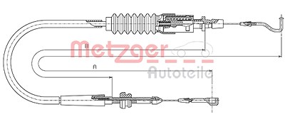 Metzger Gaszug [Hersteller-Nr. 14.4304] für VW von METZGER