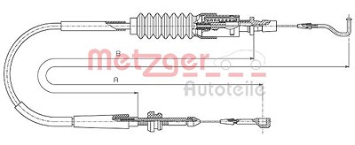 Metzger Gaszug [Hersteller-Nr. 14.4305] für VW von METZGER