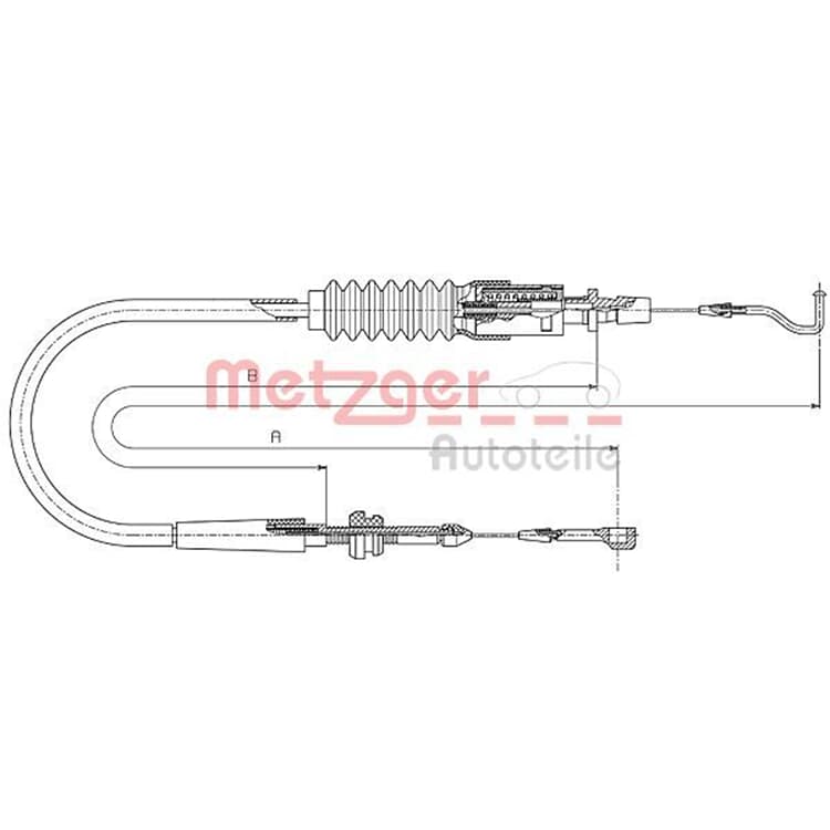 Metzger Gaszug VW Transporter T4 von METZGER