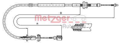 Metzger Gaszug [Hersteller-Nr. 10.0861] für VW von METZGER