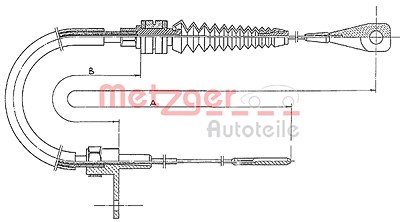 Metzger Gaszug [Hersteller-Nr. 11.0651] für VW von METZGER