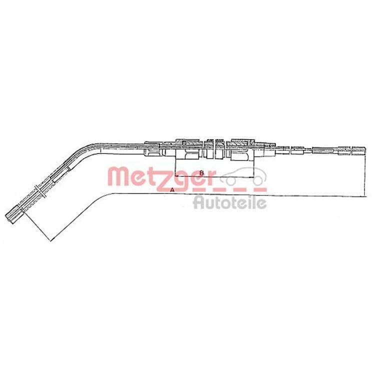 Metzger Handbremsseil hinten BMW 3er E36 von METZGER