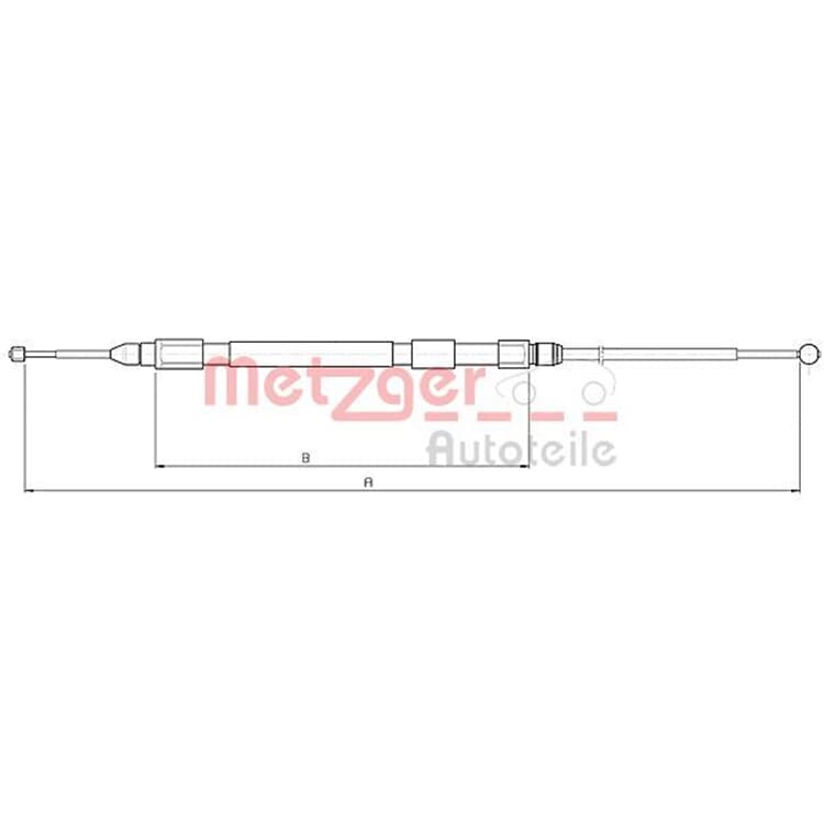 Metzger Handbremsseil hinten BMW 3er E90 Metzger Handbremsseil hinten BMW 3er E90 von METZGER