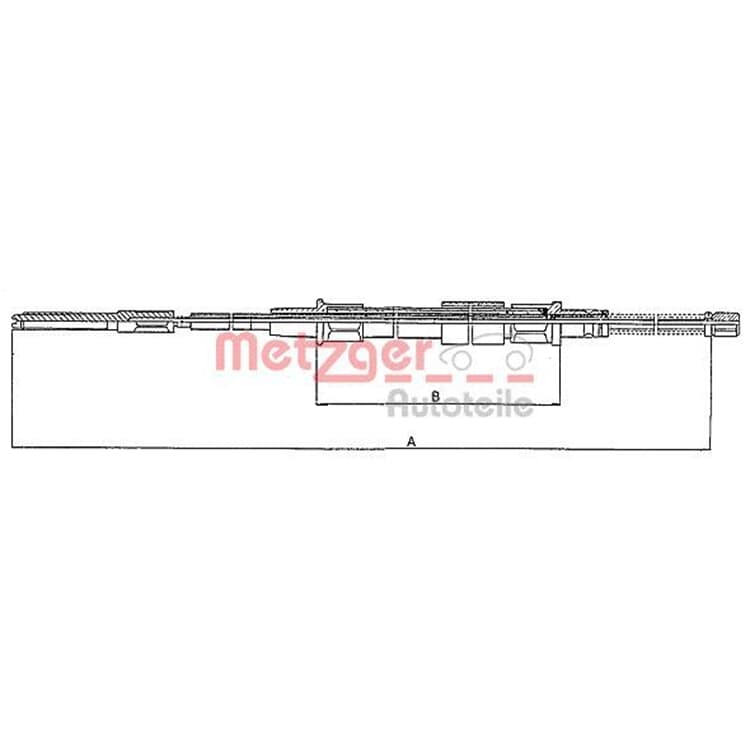 Metzger Handbremsseil hinten VW Golf 3 Vento Metzger Handbremsseil hinten VW Golf 3 Vento von METZGER