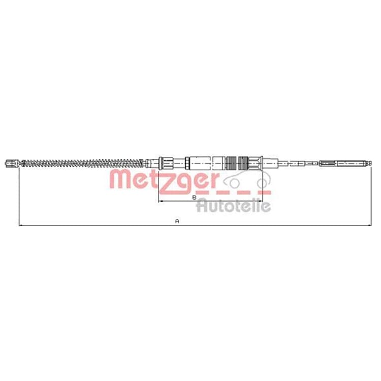 Metzger Handbremsseil hinten VW Golf 3 Metzger Handbremsseil hinten VW Golf 3 von METZGER