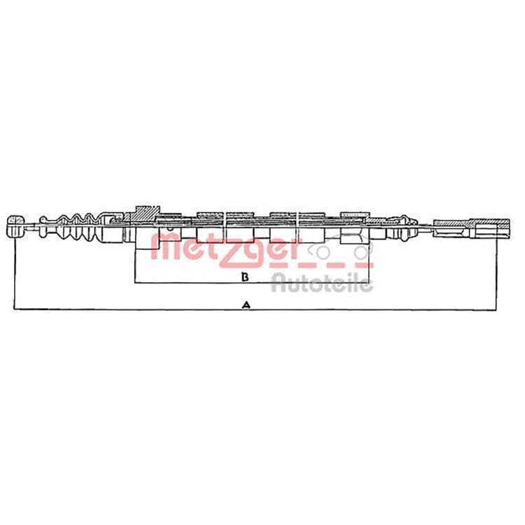 Metzger Handbremsseil hinten VW Passat Metzger Handbremsseil hinten VW Passat von METZGER