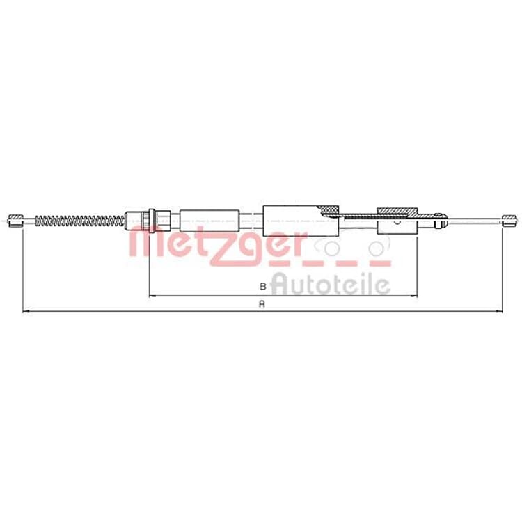 Metzger Handbremsseil hinten links Citroen Zx Peugeot 306 Metzger Handbremsseil hinten links Citroen Zx Peugeot 306 von METZGER