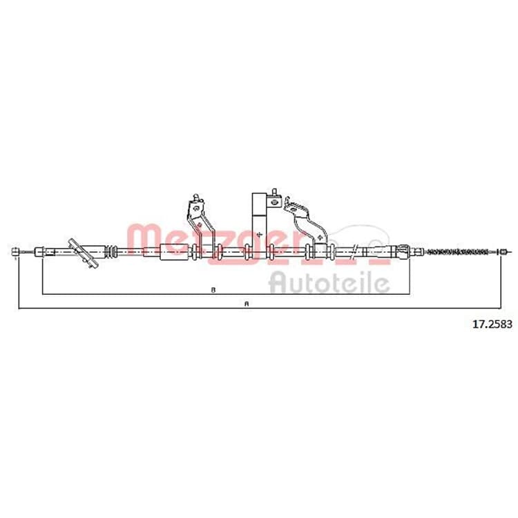 Metzger Handbremsseil hinten links Hyundai Tucson Metzger Handbremsseil hinten links Hyundai Tucson von METZGER