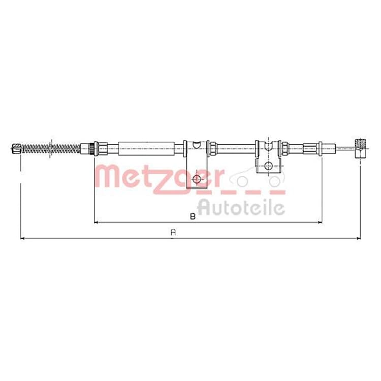 Metzger Handbremsseil hinten links Suzuki Samurai von METZGER