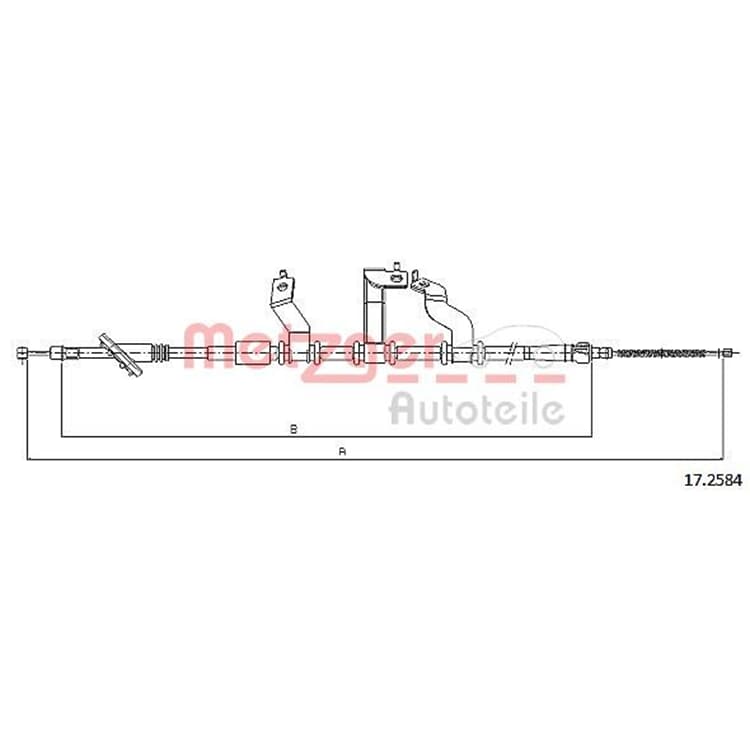 Metzger Handbremsseil hinten rechts Hyundai Tucson Metzger Handbremsseil hinten rechts Hyundai Tucson von METZGER